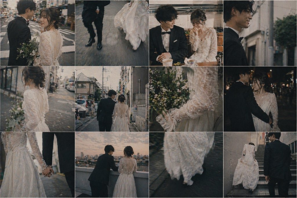 Candid Japanese Wedding Collage Prompt — Sora 2