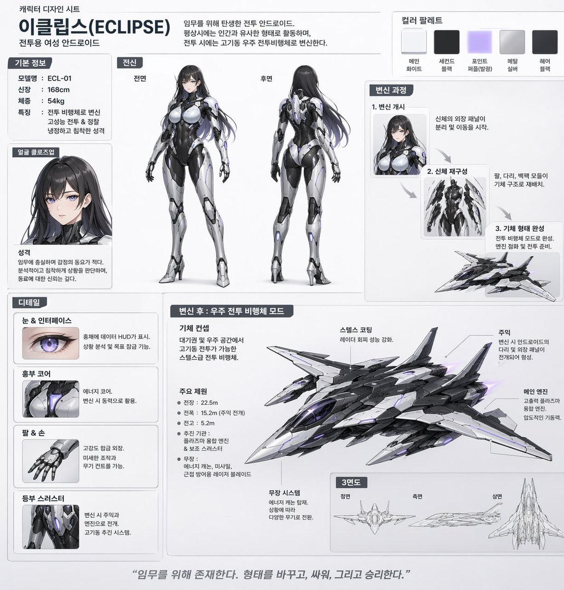 Korean Transformable Android Mecha Prompt — Sora 2