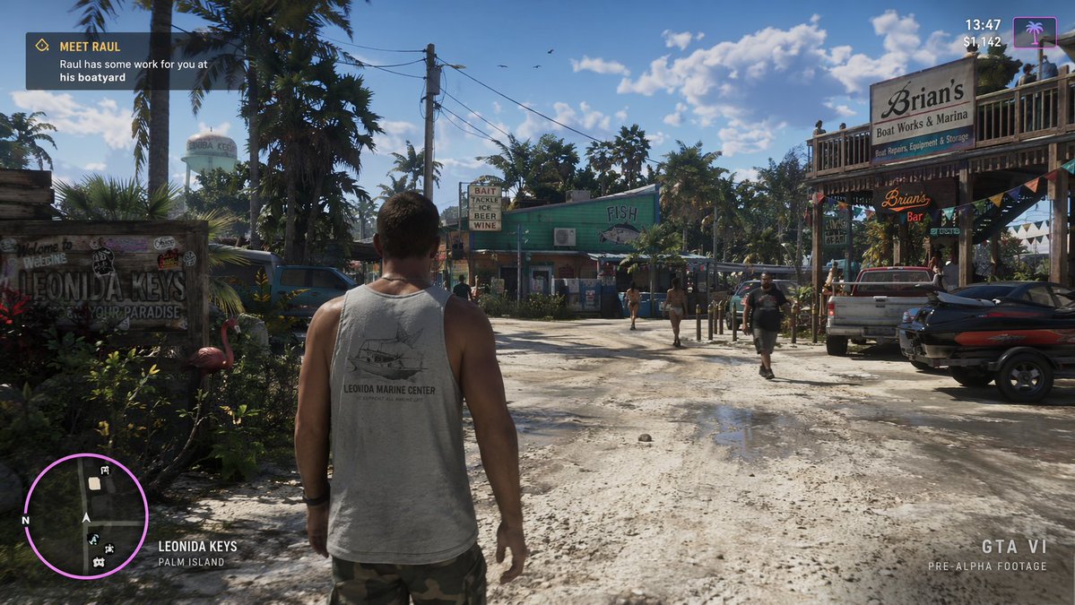 GTA VI-Style Open World Game Screenshot Mockup