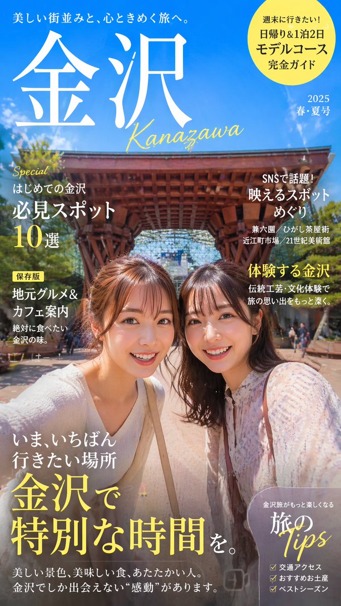 Geo-Location Photo Book Cover with Two Women — Sora Prompt