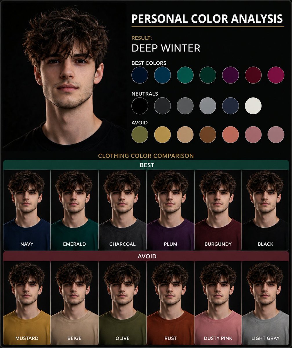 Personal Color Analysis Chart Generator — Sora 2 Prompt