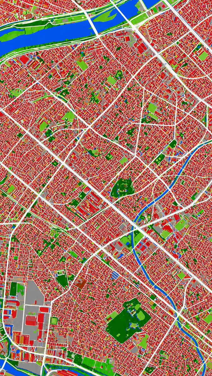 Aerial to Land Cover Map — Sora 2 Prompt
