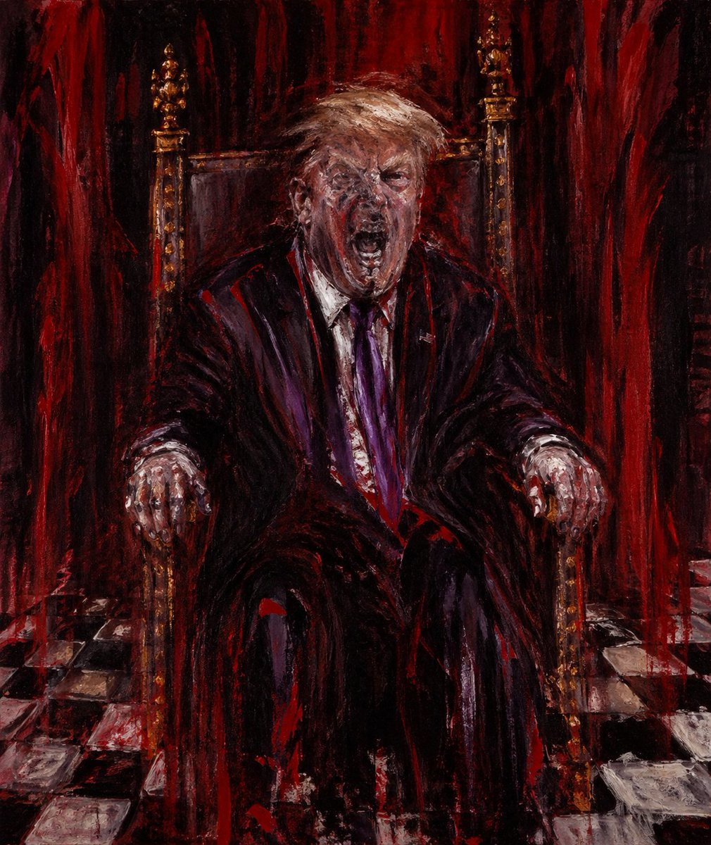 Red Throne Censor — Expressionist Portrait Prompt