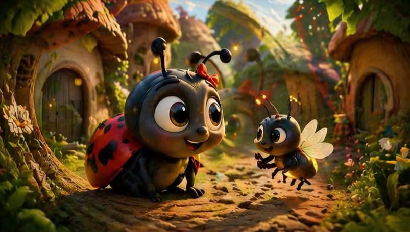 Enchanted Forest Village — Sora 2 Cute Insect Prompt
