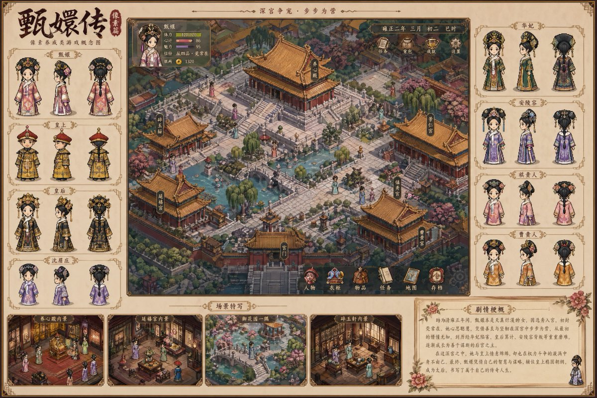Pixel Xianxia Game Concept — Chinese Drama Theme
