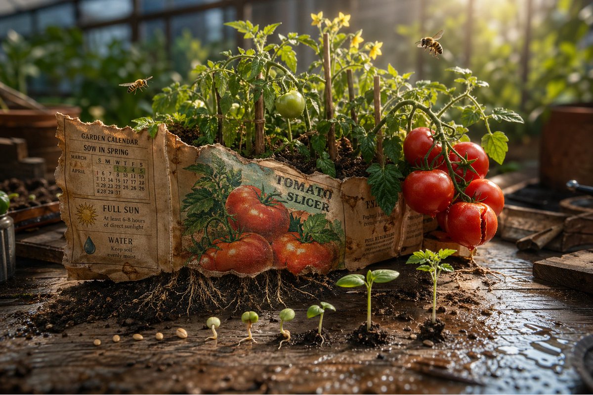 Magical Seed Packet Diorama — 3D Surreal Garden Prompt