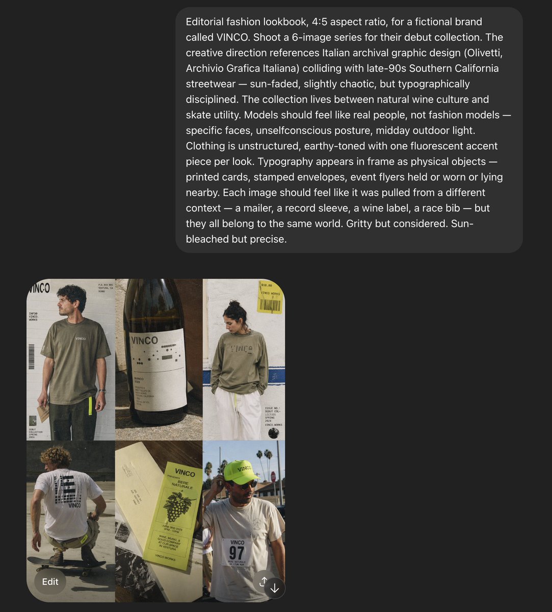VINCO 90s Streetwear & Natural Wine Lookbook — AI Prompt