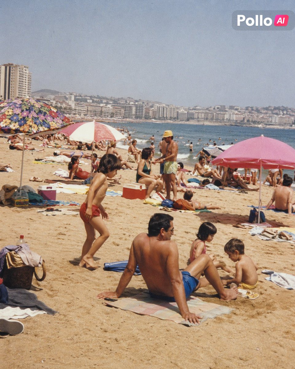 1990s Spanish Beach Family Snapshot — Sora 2 Prompt