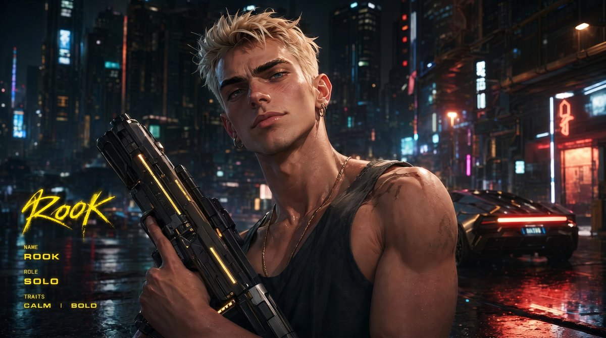 Cyberpunk AAA Character from Image — Sora 2 Prompt