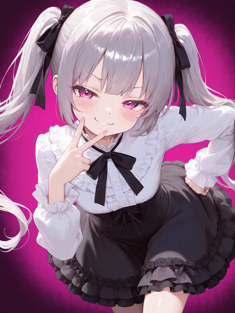 Customizable Anime Girl Scissors Pose — Sora 2 Prompt