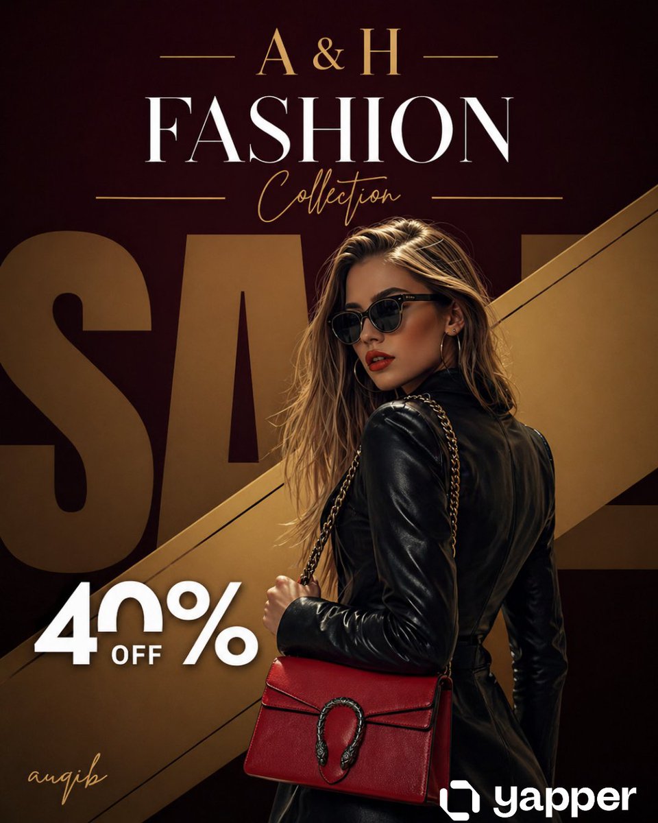 Luxury Fashion Sale Poster — Sora 2 Prompt