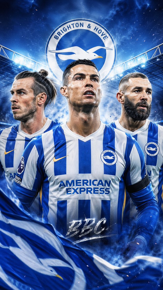 Bale,Benzema,Ronaldo Brighton Art Wallpaper Prompt — Sora 2