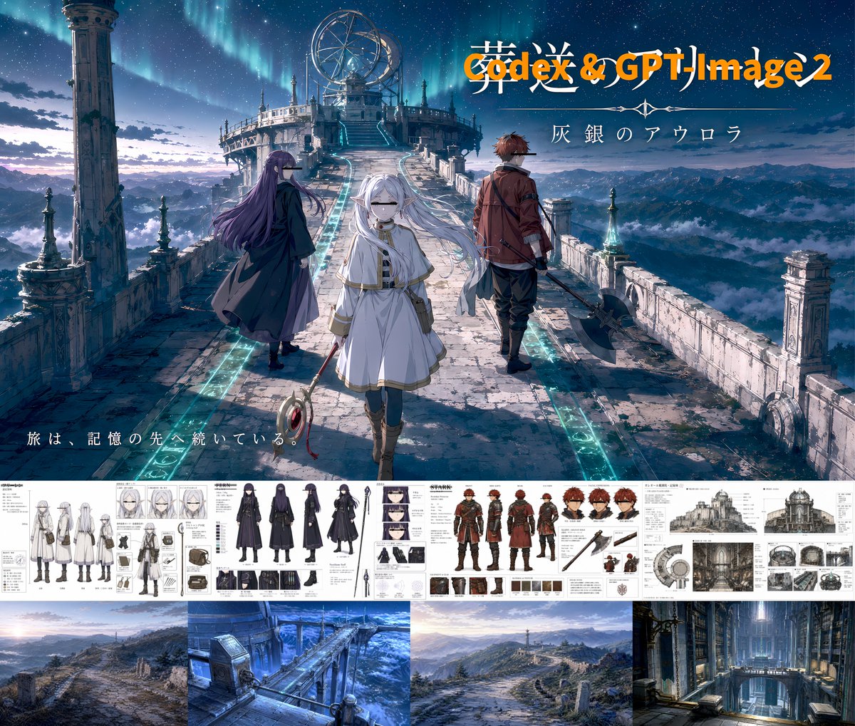 Anime Fantasy Concept Art Key Visual — Sora 2 Prompt