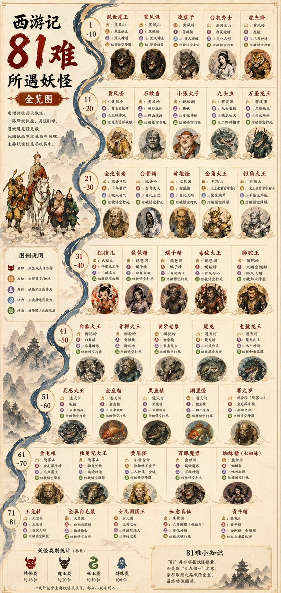 Journey to the West Monster Timeline — Sora 2 Prompt