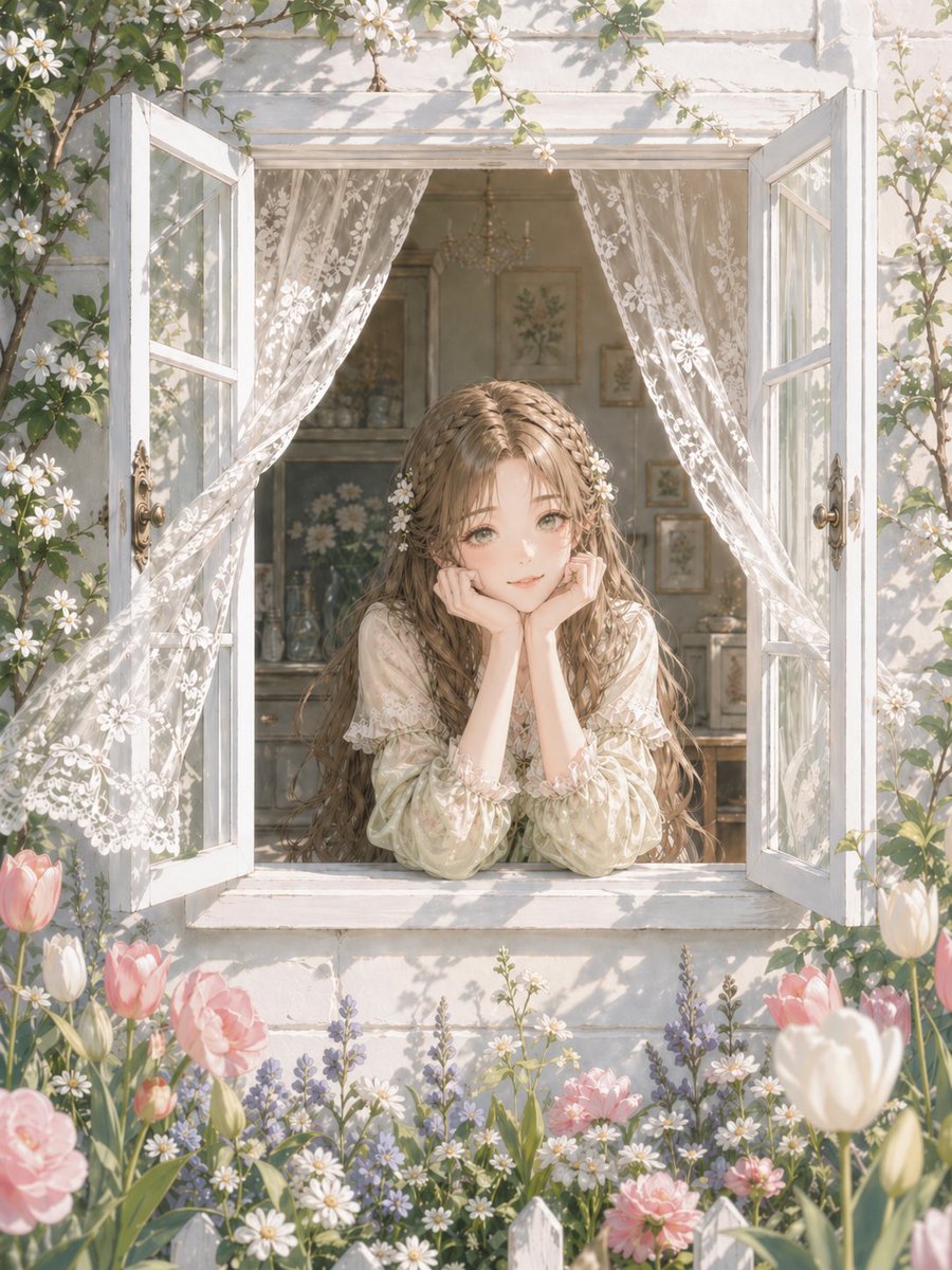 Romantic Cottage Window & Garden — Sora 2 Prompt