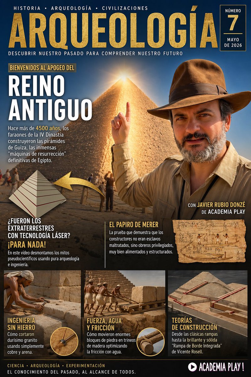 Spanish Archaeology Magazine Cover Prompt — Pyramids & Adventure