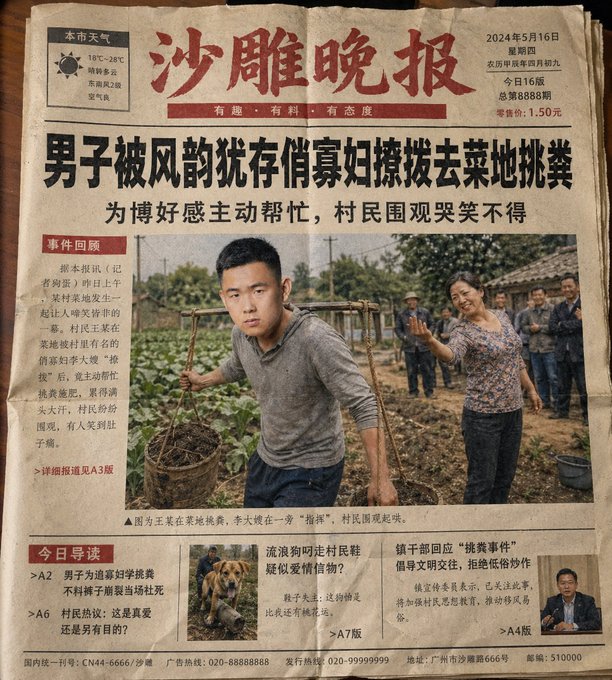 Vintage Newspaper Front Page — Sora AI Prompt