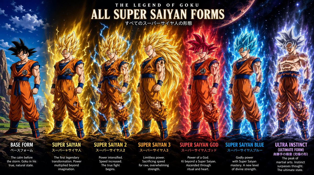 Goku's Ultimate Super Saiyan Evolution — Sora 2 Prompt