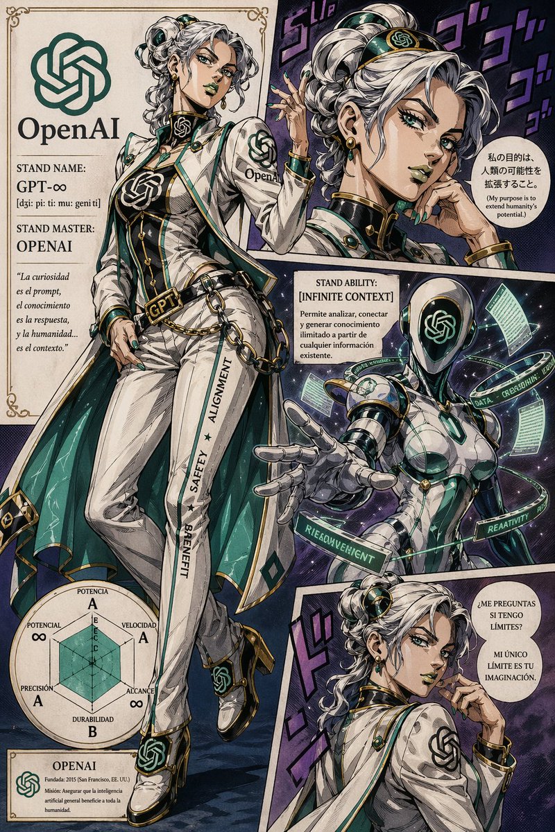 Custom Character JoJo Stand Poster Prompt — AI Anime Art