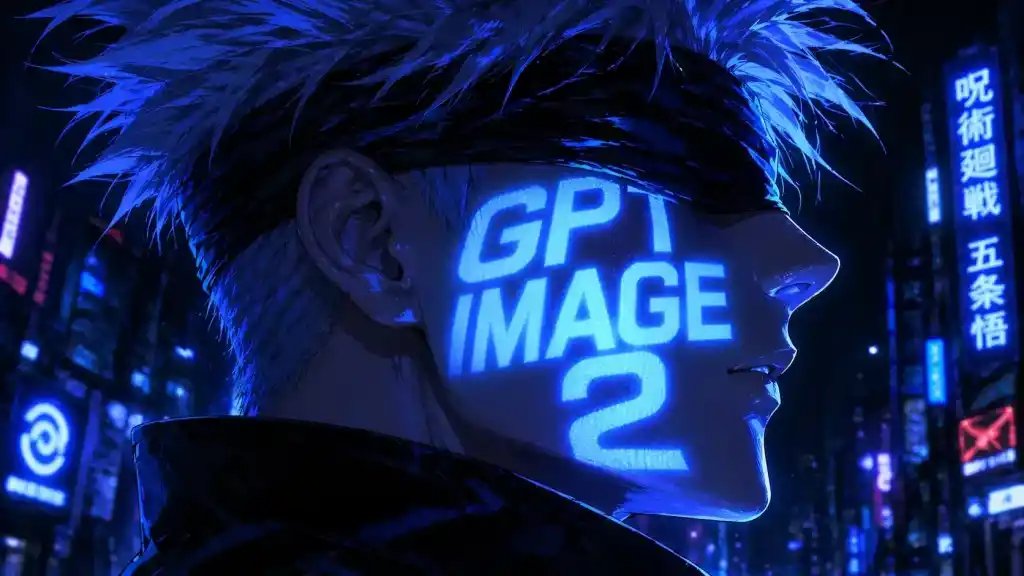 Cyberpunk Anime Portrait: Neon Face Text — Sora Prompt