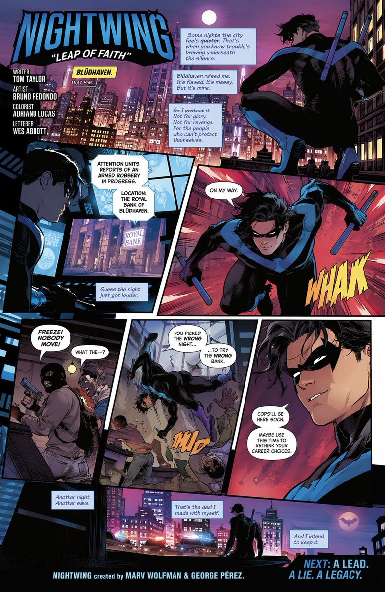 Nightwing-Style Vigilante: 7-Panel Comic Page Prompt