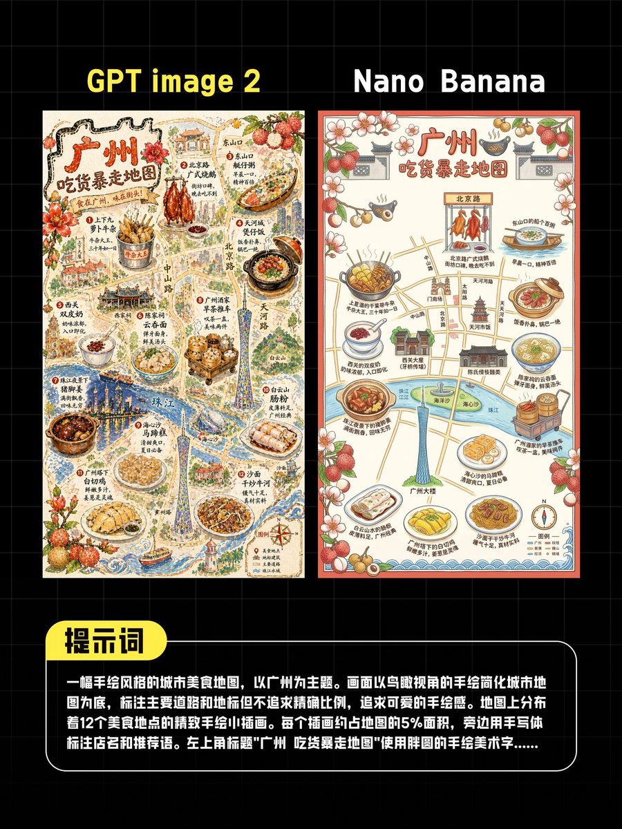 Guangzhou Food Map AI Showdown: Nano Banana vs GPT