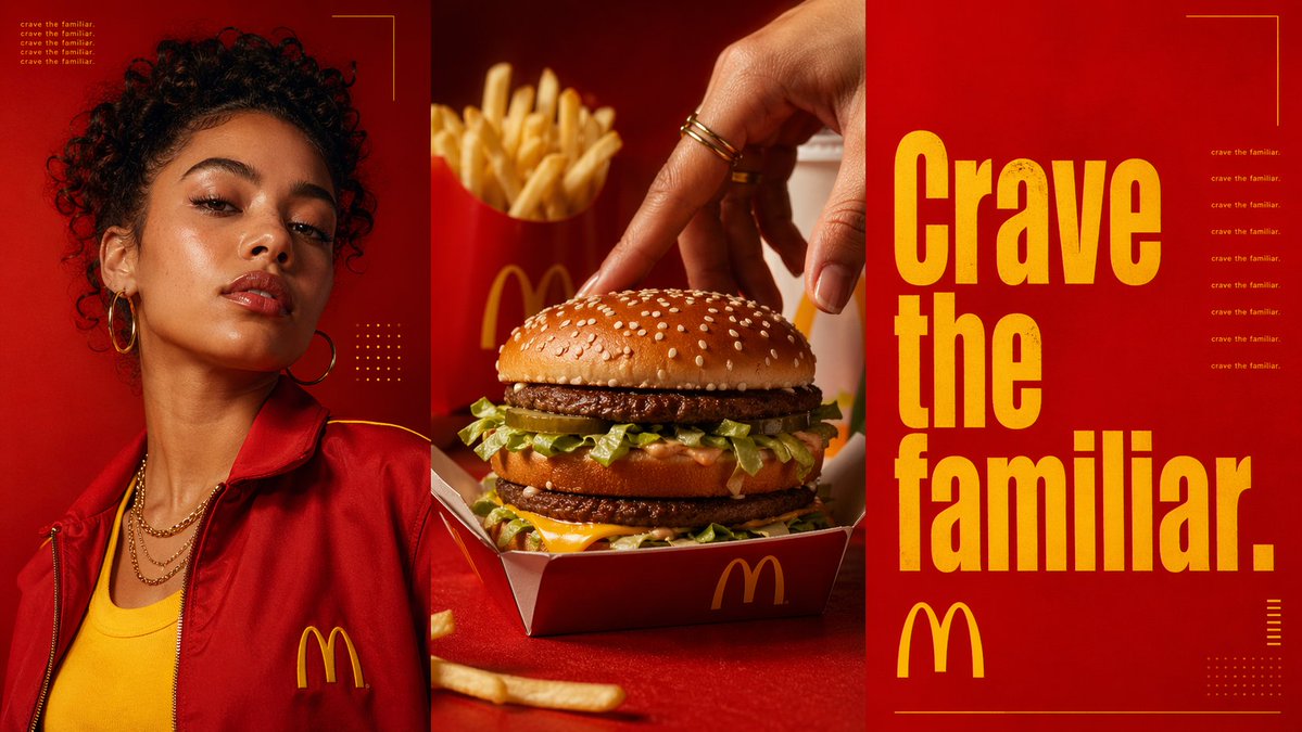 Triptych Fast Food Ad Poster — Sora 2 Prompt