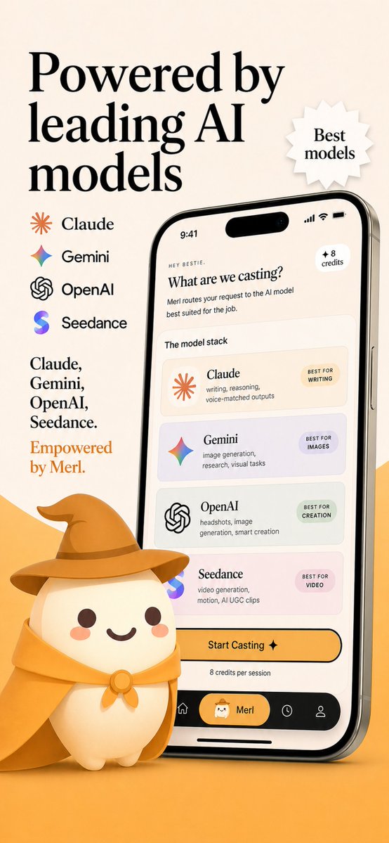 AI Model Routing App Screenshot — Warm Branded UI Design