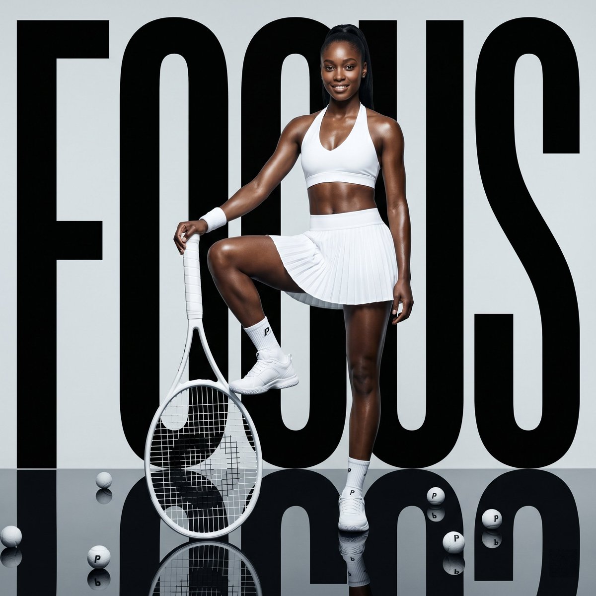 High-Fashion Tennis Poster — Sora 2 Prompt