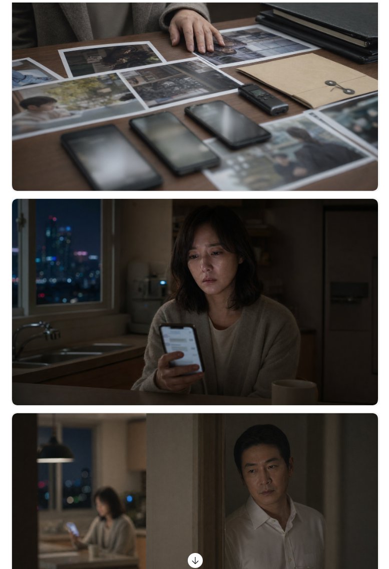 Hyper-Real Korean Thriller: 3-Panel Vertical Sora 2 Prompt