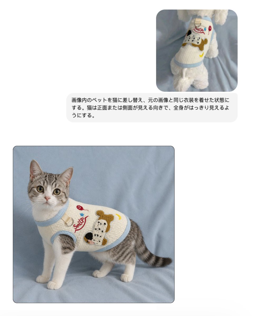 Pet Clothing Swap — Clean E-commerce Mockup Prompt
