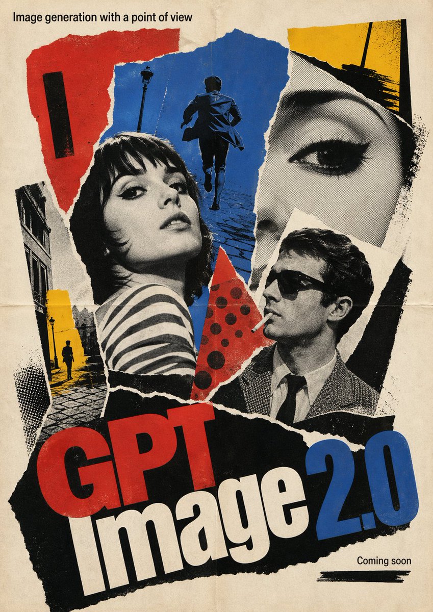 1960s French New Wave Poster Prompt — Pop Art Collage