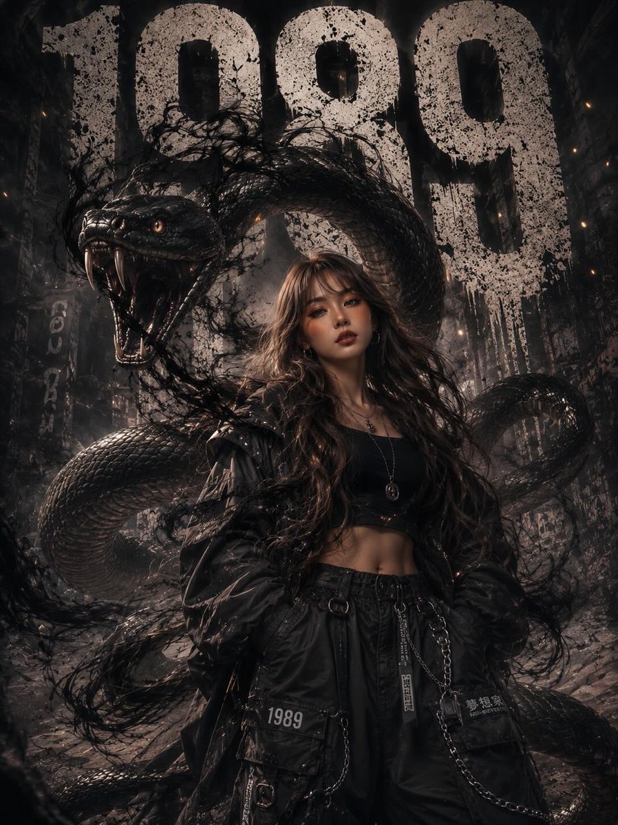 White Snake High-Fashion Portrait — Sora 2 Prompt