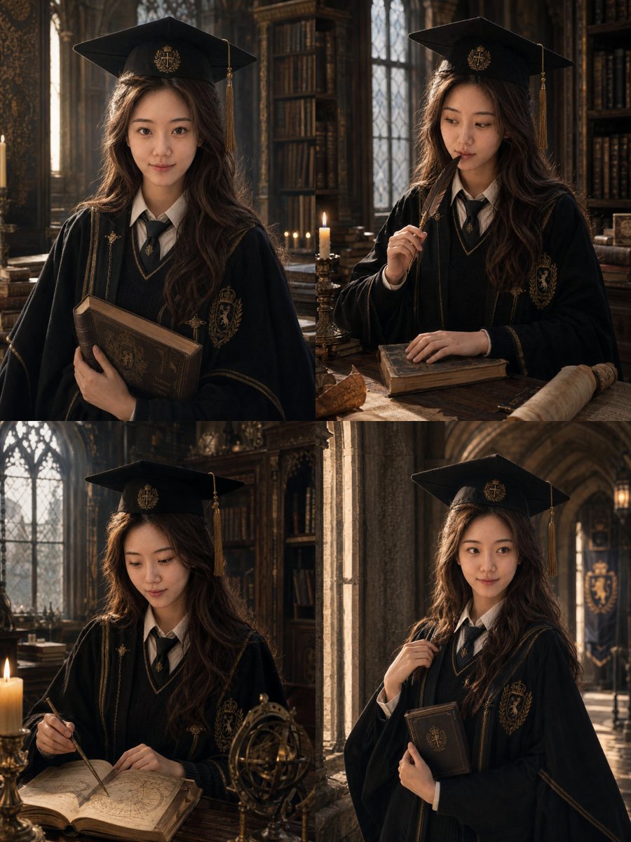 British Magic Academy Graduation Portrait — Sora 2 Prompt
