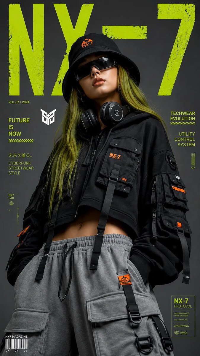 Cyberpunk Fashion Portrait — Sora 2 AI Prompt