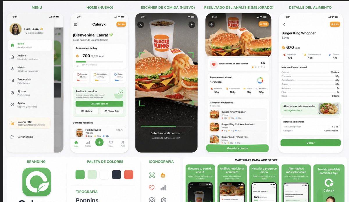 AI Nutrition App Prototype — iOS Food Scanner UI