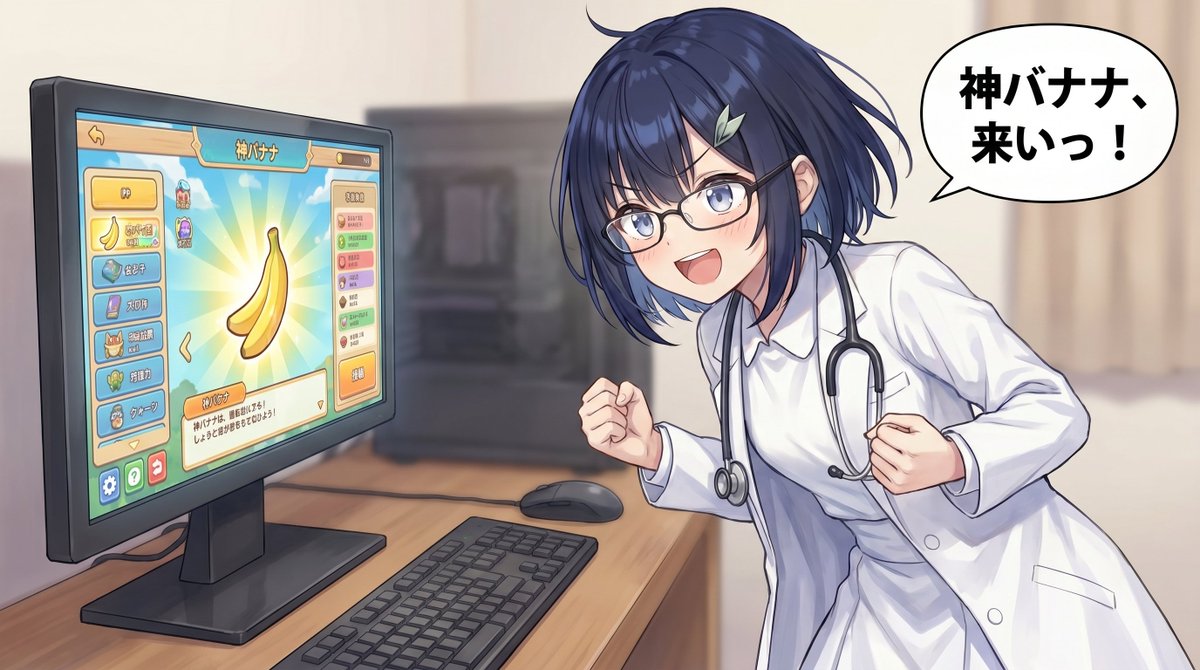 Anime Doctor Plays Mobile Game — Sora 2 Widescreen Prompt