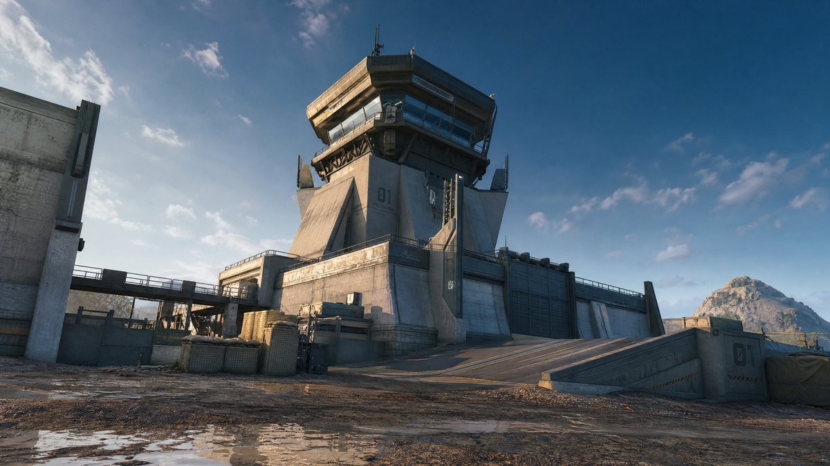 Futuristic Military Watchtower — Cinematic Sora 2 Prompt