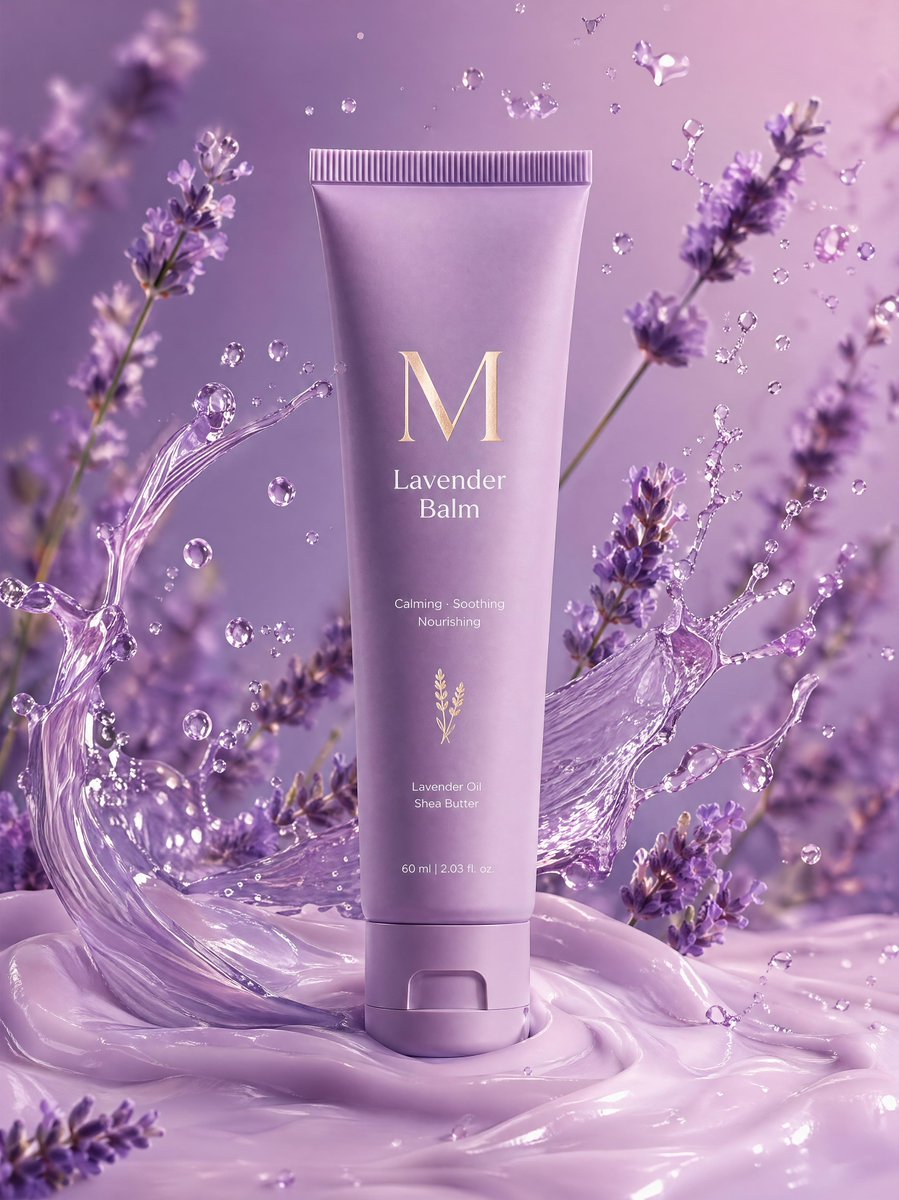 Lavender Balm Product Shot — Sora 2 Prompt