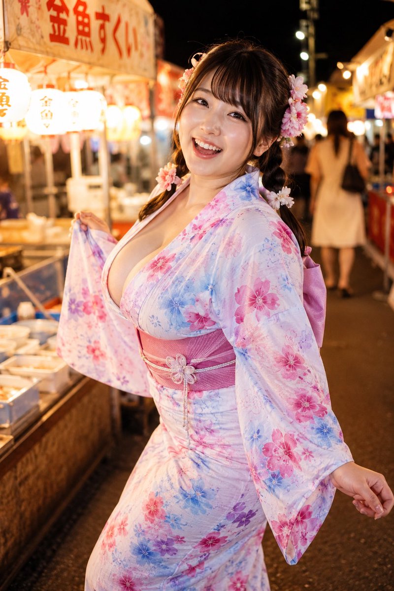 Japanese Summer Festival Portrait — Sora 2 Prompt