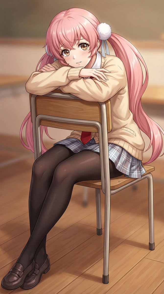 Ritratto di Scolara Anime Timida in Classe — Prompt per Sora