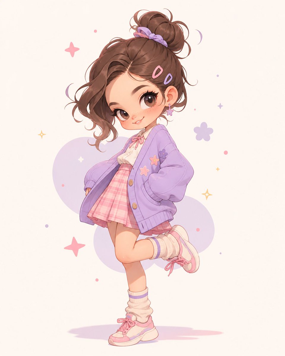 Pastel Kawaii Fashion Portrait — Anonymous Anime Girl Prompt