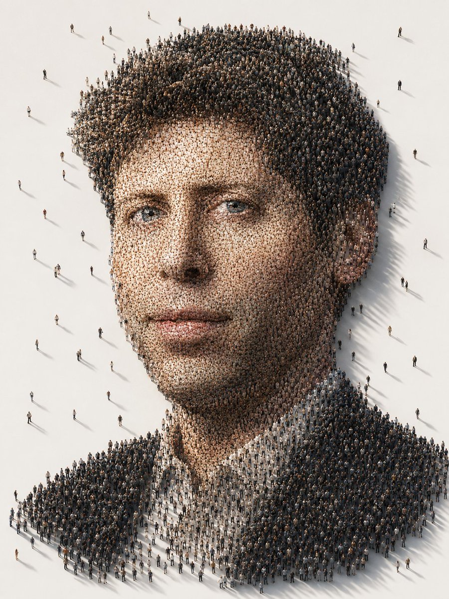 Crowd Portrait Concept Art — Sora 2 Prompt