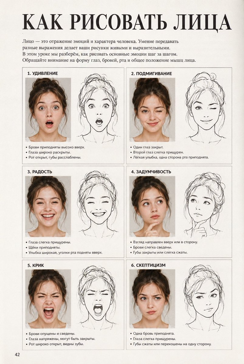 Retro Soviet Face Drawing Tutorial Page — Sora 2 Prompt