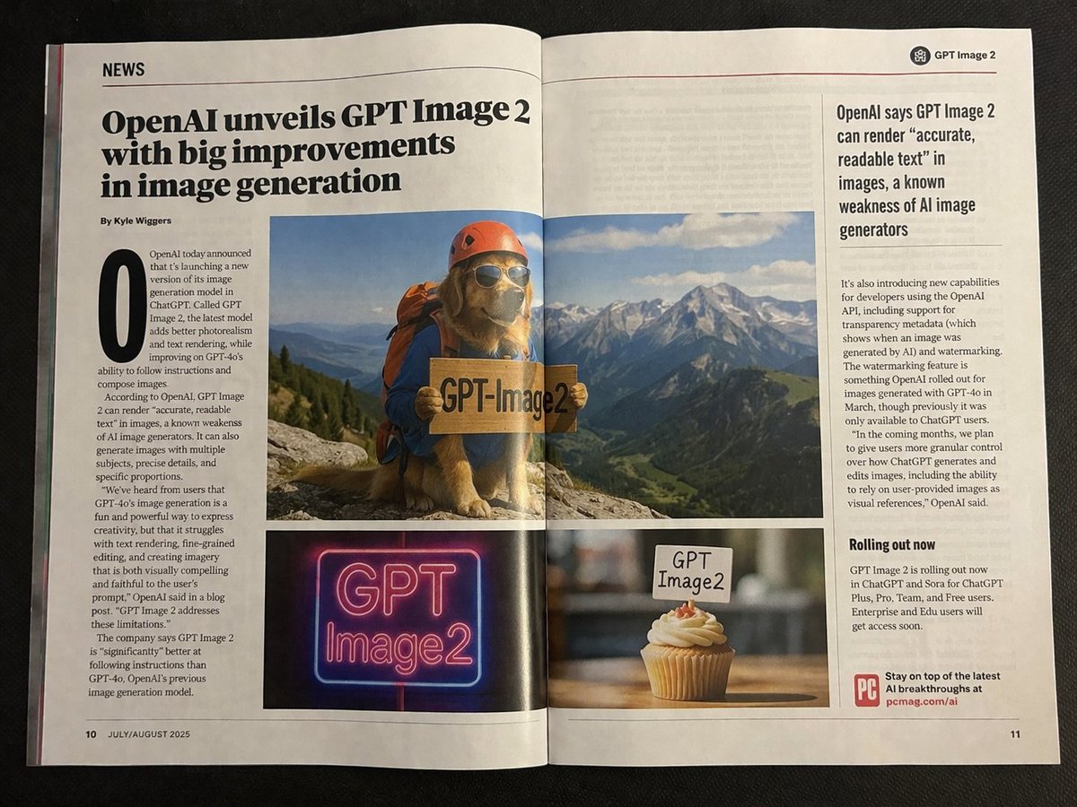Magazine Spread Photo — Sora 2 Prompt