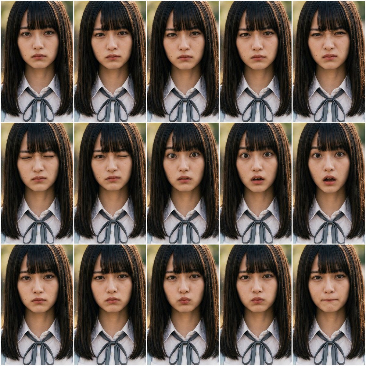 Photorealistic FACS Expression Grid — AI Prompt