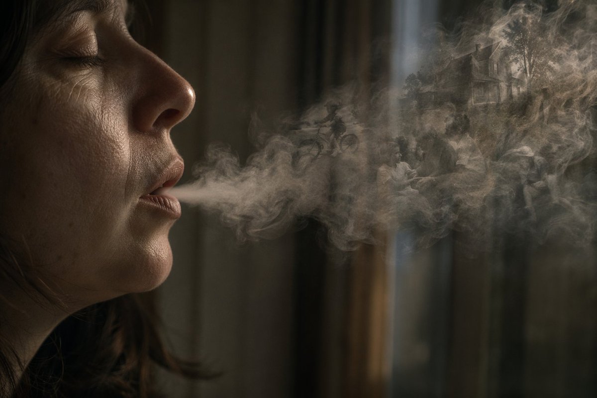 Smoke Memory Portrait — Surreal Cinematic Sora 2 Prompt