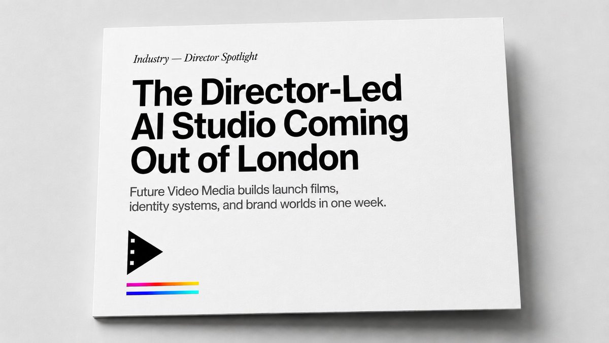 Minimalist Director-Led AI Studio Cover — Sora 2 Prompt