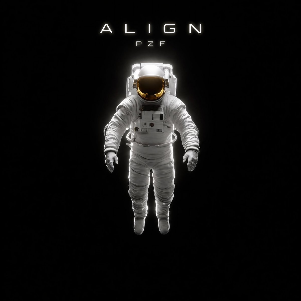 Minimalist Astronaut Album Cover — Sora 2 Prompt