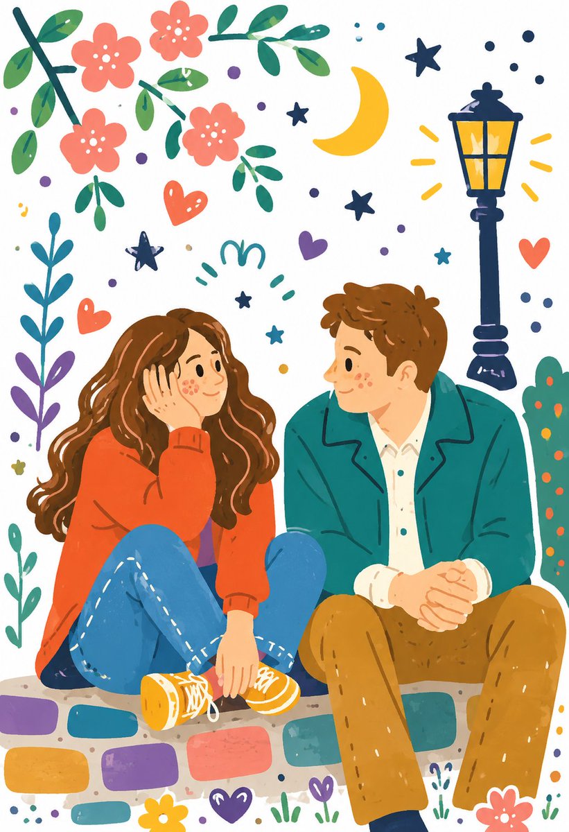 Folk Art Flat Illustration — Sora 2 Prompt